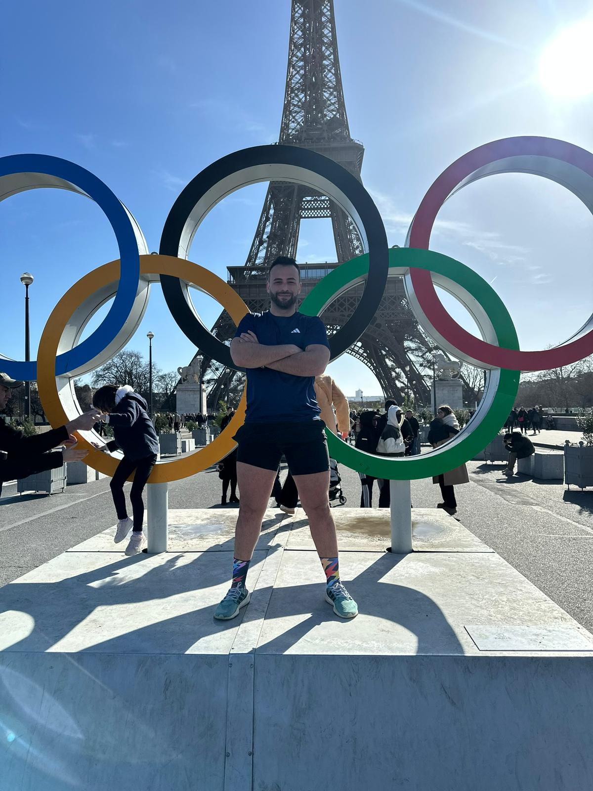 Miguel en los aros olímpicos de París