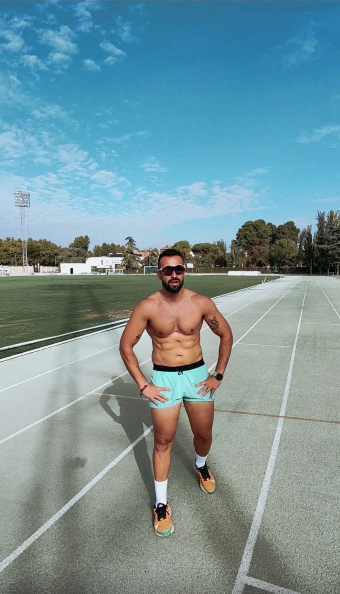 Miguel en la pista